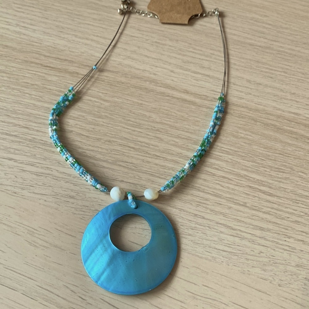 ⭐️ 5 for 20$! ⭐️ Aqua wire necklace